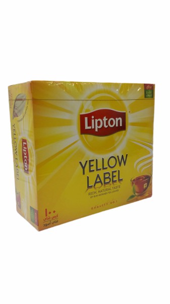 شاي ليبتون العلامة الصفراء 100كيس ×20جم